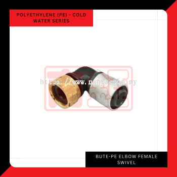 Bute PE - Elbow Female Swivel