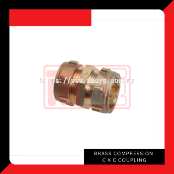 Brass Compression C X C Coupling