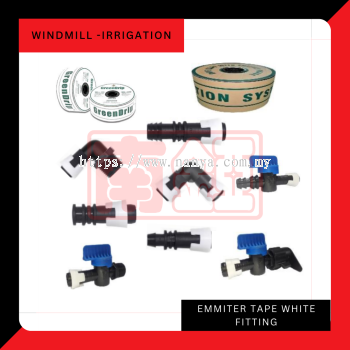 Windmill' Emmiter Tape White Fittings