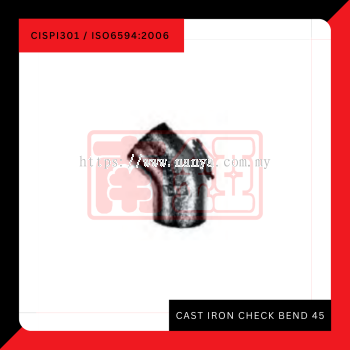 Cast Iron Check Bend 45