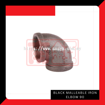 Black Malleable Iron Elbow 90