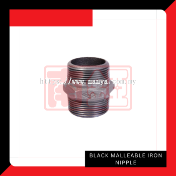 Black Malleable Iron Nipple