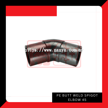 PE Butt Weld Spigot Elbow 45