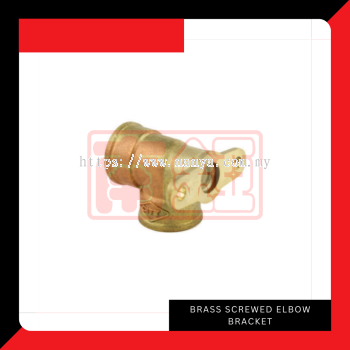 Brass Screwed Elbow Bracket