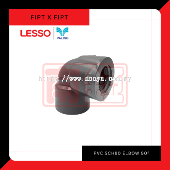 PVC SCH80 Elbow 90 (Fipt x Fipt)