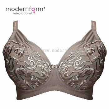 Modernform New Fashion Design Emboidery Gold Lace Bra Cup E (M020)