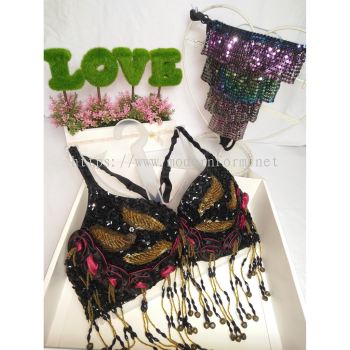 Modernform Ladies Sexy Dancing Set (3880FW-D BLACK BRA & PANTIES FW1280-A ) - Modernform Sdn Bhd