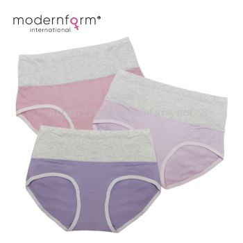 Modernform New Fashion  Solid Design Woman Cotton Panties Set of 3 (M1018)0821