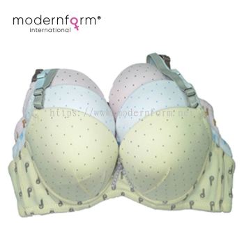 Modernform New Fashion Young Girl Sexy Lovely Polka Dot Soft Cotton Wired Bra Cup A 0727