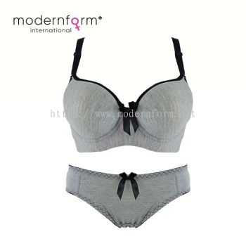 Modernform Women Cotton Wired Push Up Bra Cup With Panties Set (M204)