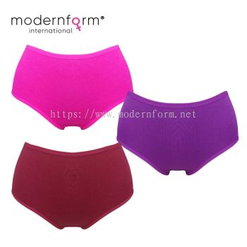 Modernform Panties Pack of 3 High Waist Style High Quality Cotton Comfortable Fashionable Colourful  (P0395)