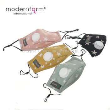 Modernform Children's Fashion and Beauty Face Mask with Breathing Valve