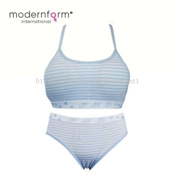 Modernform High Quality and Soft Cotton Type Ladies First Bra & Panties Set No Wire -  First Bra P0103(0710)