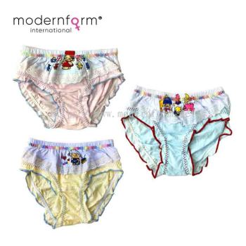 Modernform Children Girl Underwear Cute Cartoon panties set (P0319)