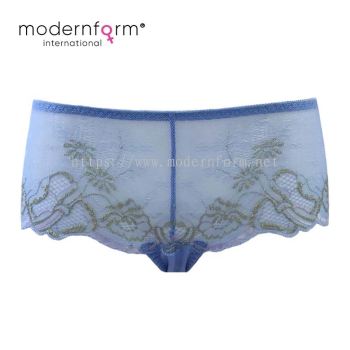 Modernform Sexy Girl Transparent Nylon Briefs Lace Embroidery Comfort Breathable M1209A