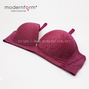 Modernform Fashion Women V Deep Non Wired Melange Color Soft Bra Cup B (1314)