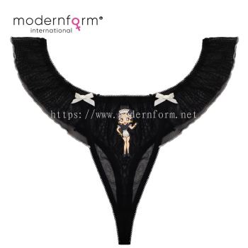 Modernfrom Set of 2 Women Sexy Lingerine Transparent Low Waist Betty Boop Ladies Thong (P0309)