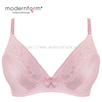 Modernform Women Fashion Upper Lace Design Non-wired Bra Cup A (M109)