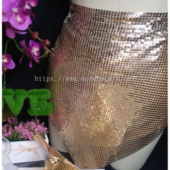 Modernform Female Sexy Dancing Mini Skirt Dress  (1880FW-GOLD SKIRT)