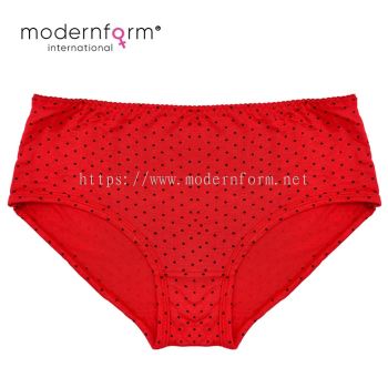 Modernform Color Polka Dot Print Fashion Soft Cotton Panties (M1257)