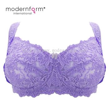 Modernform Plus Size New Fashion Design Full Lace Underwire Bra B/C/D/E (B08)