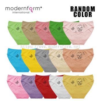 Modernform Panties Free Size Super Best Buy Solid Colour with Cute Cartoon Print Cotton Spandex Colorful Briefs (P0339B)