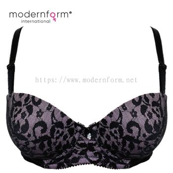 Modernform Bra Cup B Fashionable 3/4 Cup Design Sexy Wired (M557)