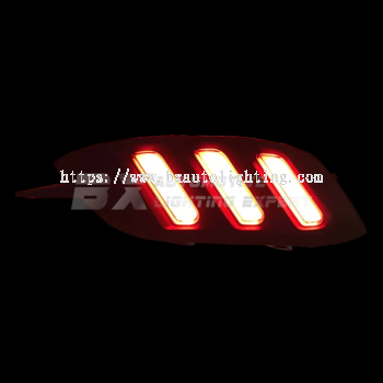 Honda Civic Fc / Tc / Tcp 16-21 - LED Rear Bumper Reflector (Mustang Design)