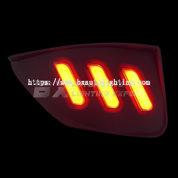 Perodua Myvi Gen3 18-21 - LED Rear Bumper Reflector (Mustang Design)