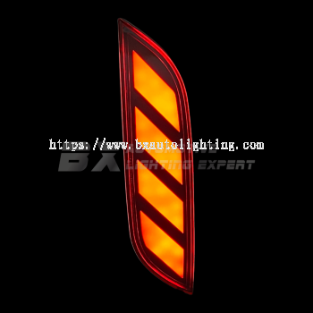 Honda City Gn2 20-22 - LED Rear Bumper Reflector (Grid Design)