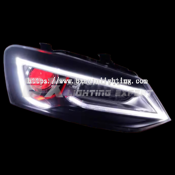 Volkswagen Polo Hatchback 11-13 - LED Headlamp (Audi Design)