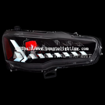 Mitsubishi Lancer / Inspira / EvoX - LED Headlamp (Dragon Scale Design)