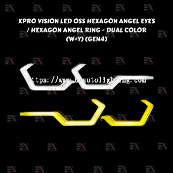 Xpro Vision Led Oss Hexagon Angel Eyes / Angel Ring - Gen4 - Dual Color (W+Y)