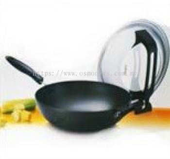 32CM Wok with Cover