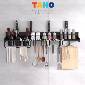 Multifunction Stainless Steel Kitchen Rack / Wall Mounted Kitchen Shelves Shelf / Wall Rack