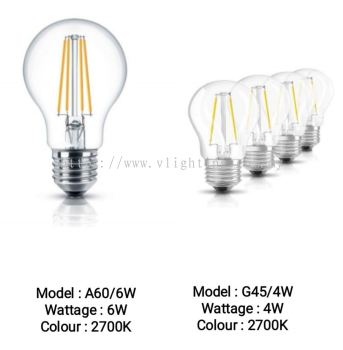SFL LED A60-6W, G45-4W