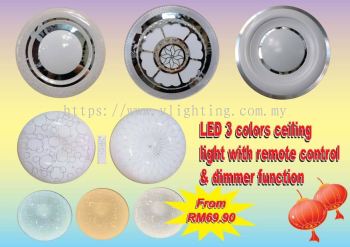 LED 3 Color Ceiling Light 