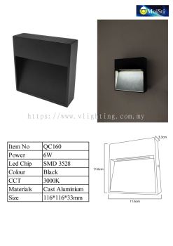 QC160 6W BK