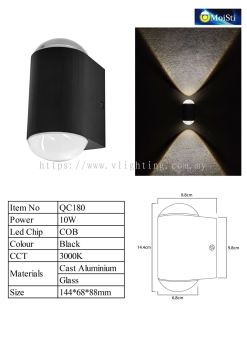 QC180 10W BK