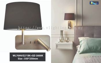 WL7099 E27 BK+GD