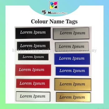 Colours Name Tag