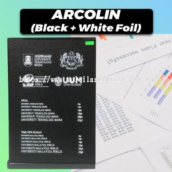 Acrolin Hardcover (Black + White Foil)