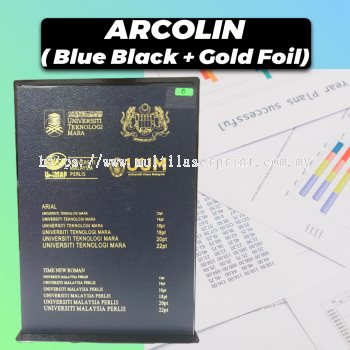 Acrolin Hardcover (Blue Black + Gold Foil)