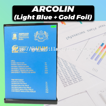 Acrolin Hardcover (Light Blue + Gold Foil)