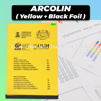 Acrolin Hardcover (Yellow + Black Foil)
