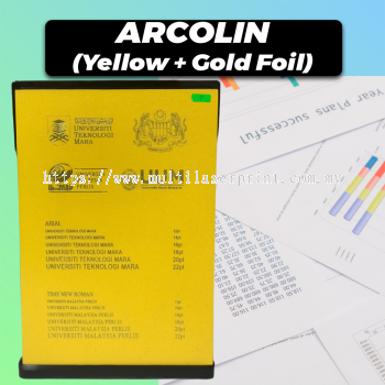 Acrolin Hardcover (Yellow + Gold Foil)