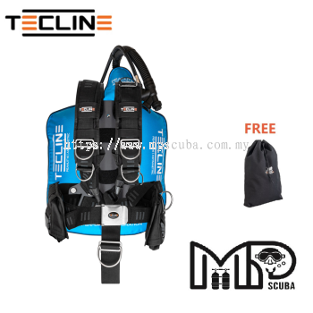 Tecline Peanut Mini 11 / 16 / 21 Comfort Adjustable BCD Set Complete Travel Set Black / Color / Kevlar