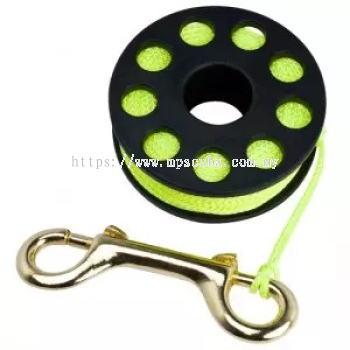 Aquatec WR-06 Spool Reel Yellow 20 Meter come with a Brass Clip for SMB