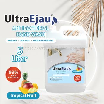 UltraEjau Anti Bacterial Hand Wash - Tropical Fruit @ Kill 99.9% Germs @ 5 Liter