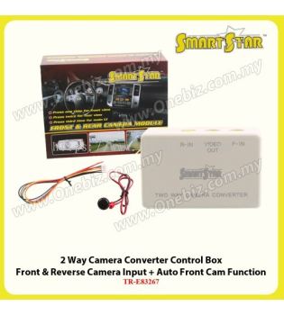 SmartStar 2 Way Camera Converter Control Box - Front & Reverse Camera Input + Auto Front Cam Function - TR-E83267